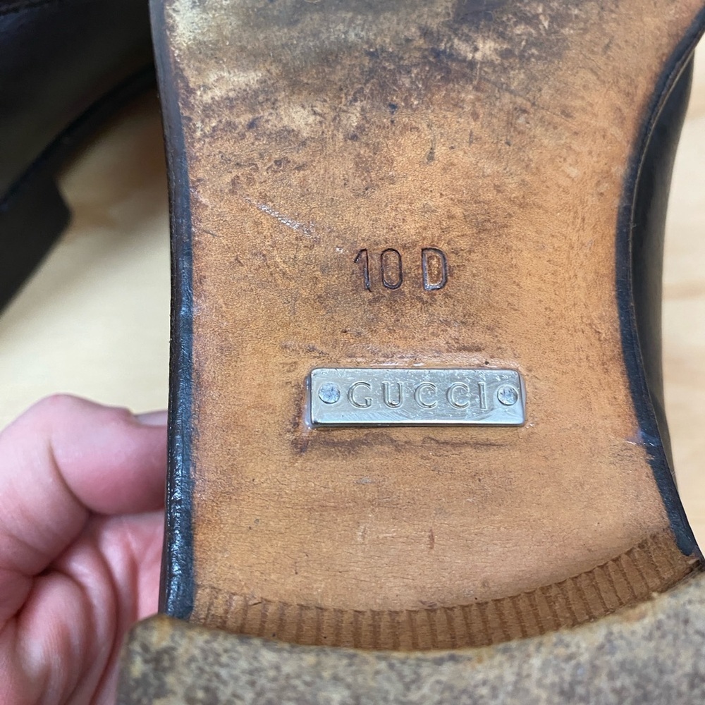 Gucci Brown Leather Horsebit Loafers - Picture 8 of 8